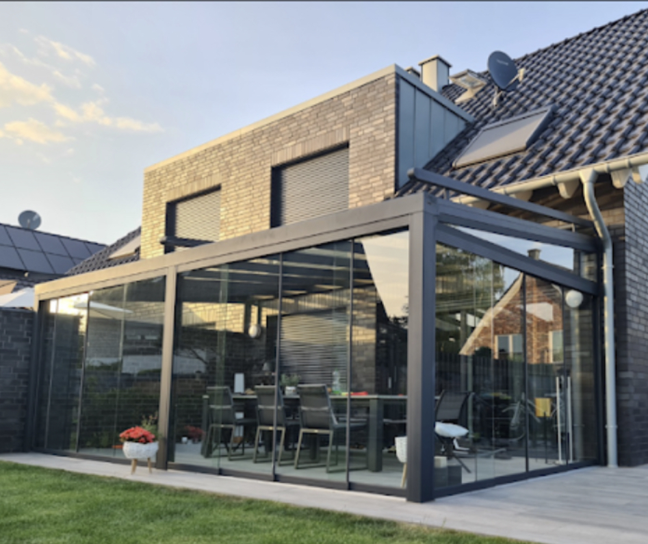 Aluprem Terrassenverglasung - Hochwertige Aluminium-Konstruktion
